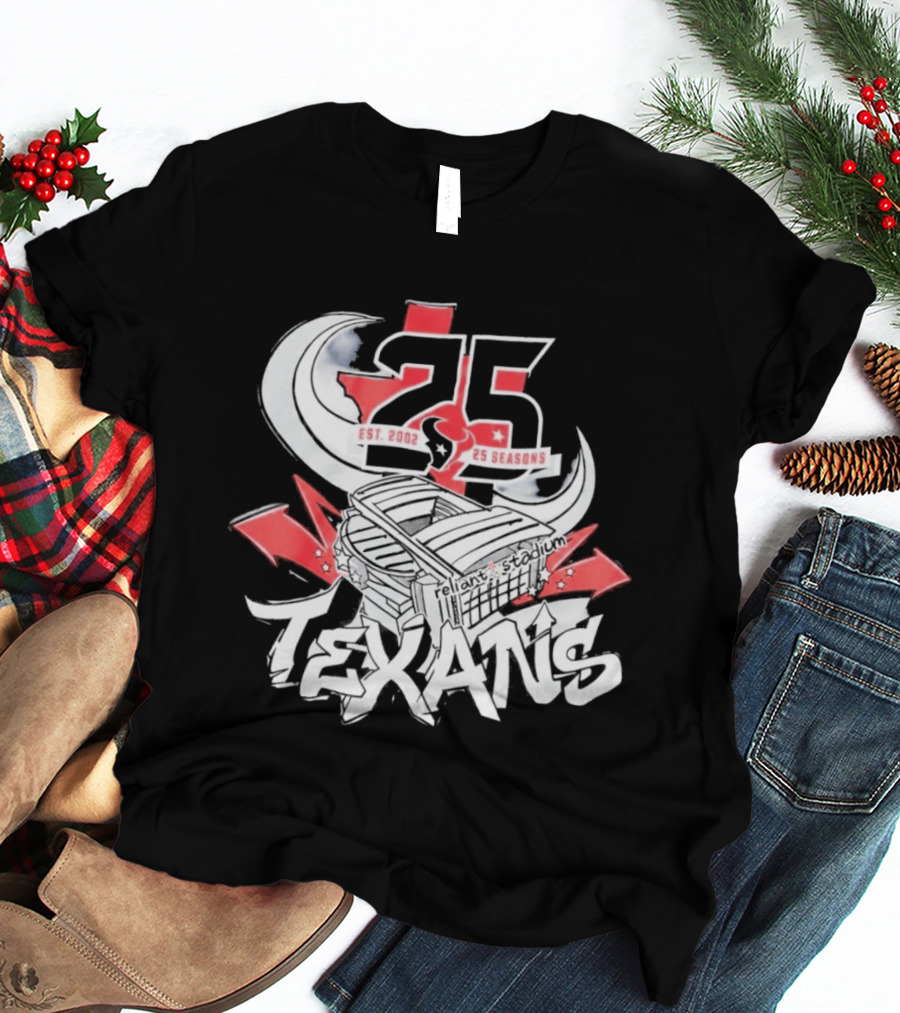 Texans 2026 Est. 2002 25 Seasons Anniversary T-Shirt