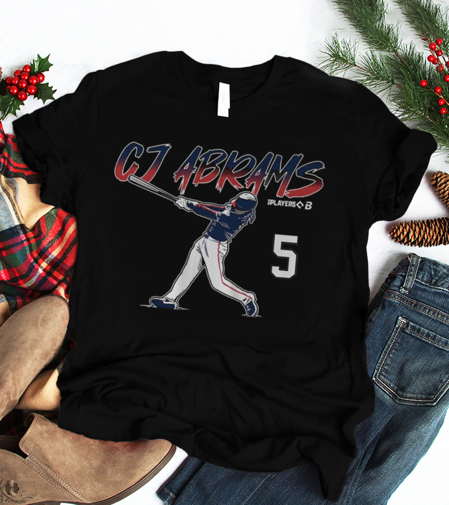 CJ Abrams Baseball Swing Number 5 T-Shirt