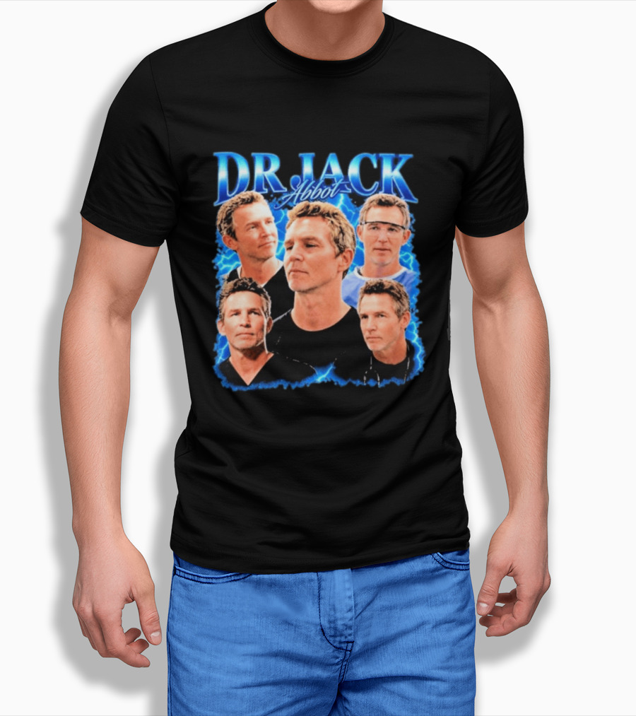 Dr Jack Abbot Multiple Faces Collage T-Shirt