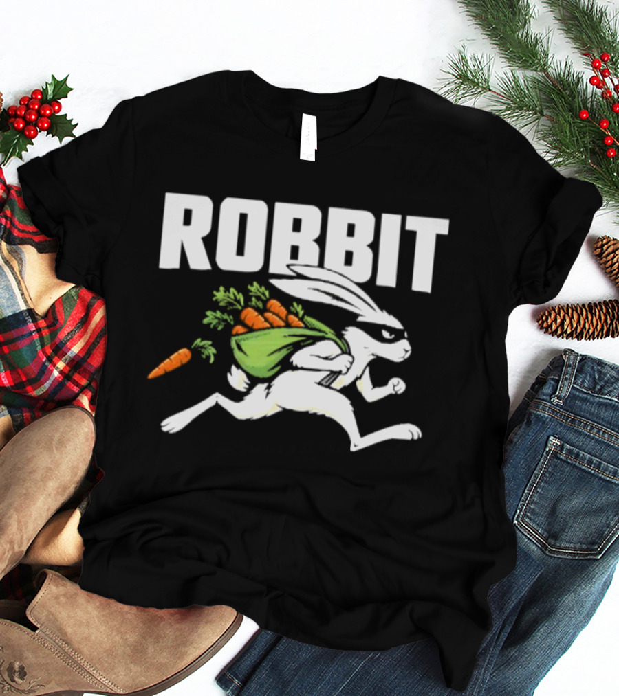 Robbit Rabbit Thief Robber Bunny With Carrots T-Shirt