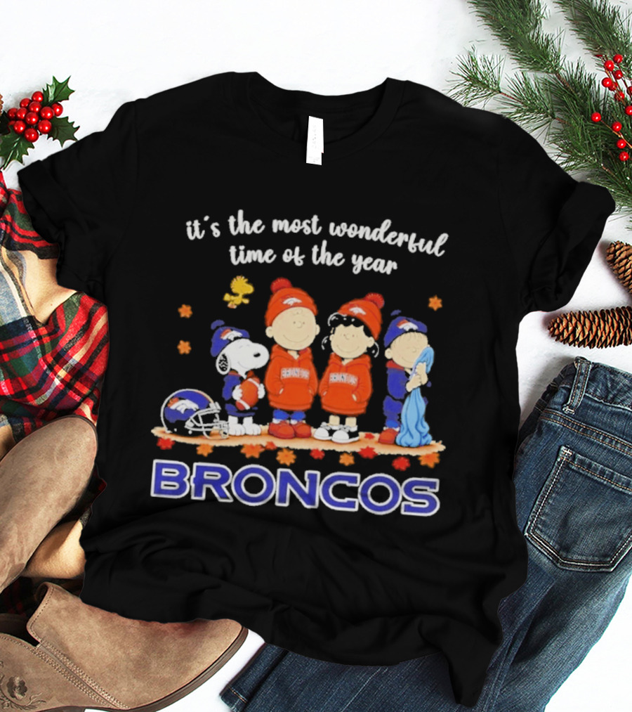 It's The Most Wonderful Time Of The Year Peanuts Denver Broncos Halloween T-Shirt