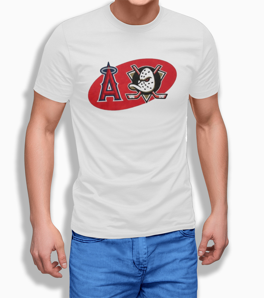 Los Angeles Angels Anaheim Ducks Collaboration Event T-Shirt