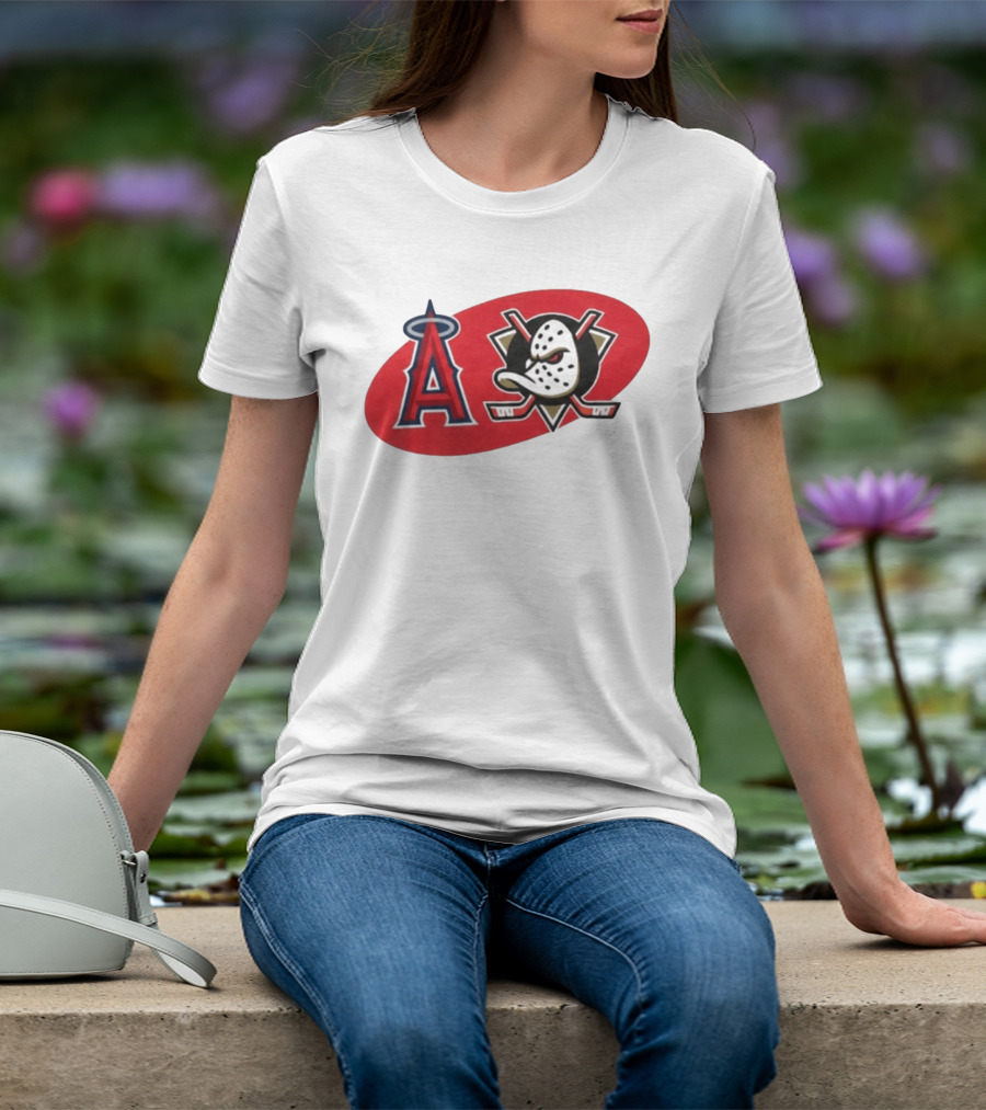 Los Angeles Angels Anaheim Ducks Collaboration Event T-Shirt