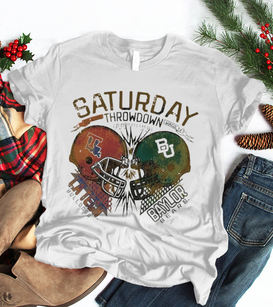 Baylor Bears Vs Louisiana Tech Bulldogs Saturday Throwdown Waco TX Sept 19 2026 T-Shirt