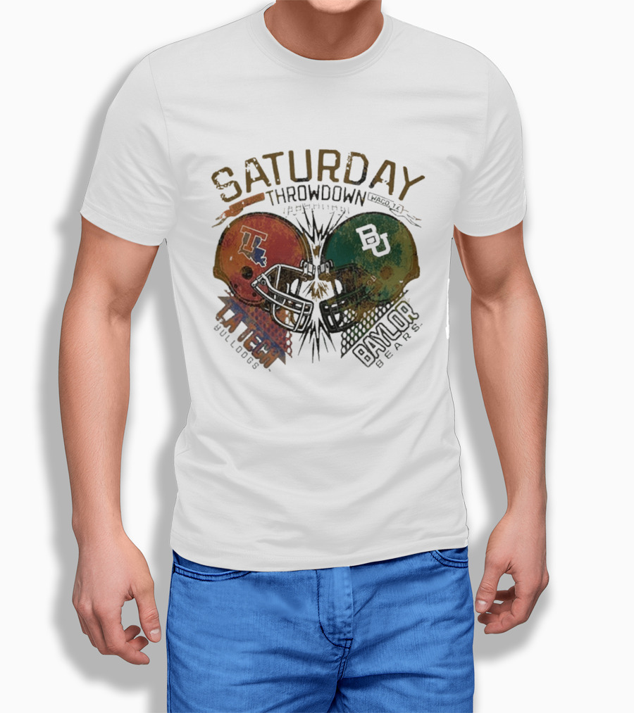 Baylor Bears Vs Louisiana Tech Bulldogs Saturday Throwdown Waco TX Sept 19 2026 T-Shirt