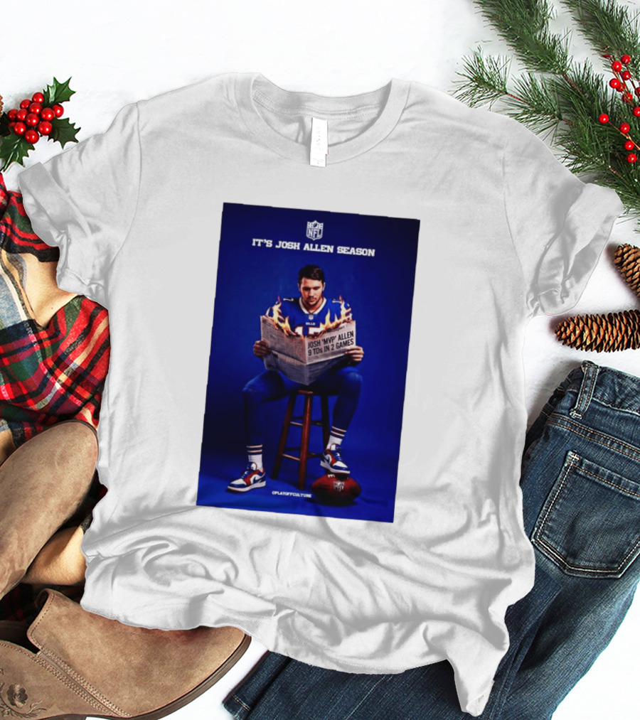 Josh Allen Season Buffalo Bills MVP 9 TDs NFL Football T-Shirt