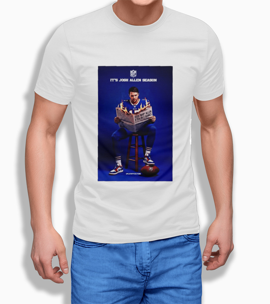 Josh Allen Season Buffalo Bills MVP 9 TDs NFL Football T-Shirt