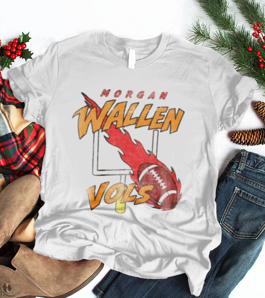 Morgan Wallen Vols Football Flame T-Shirt