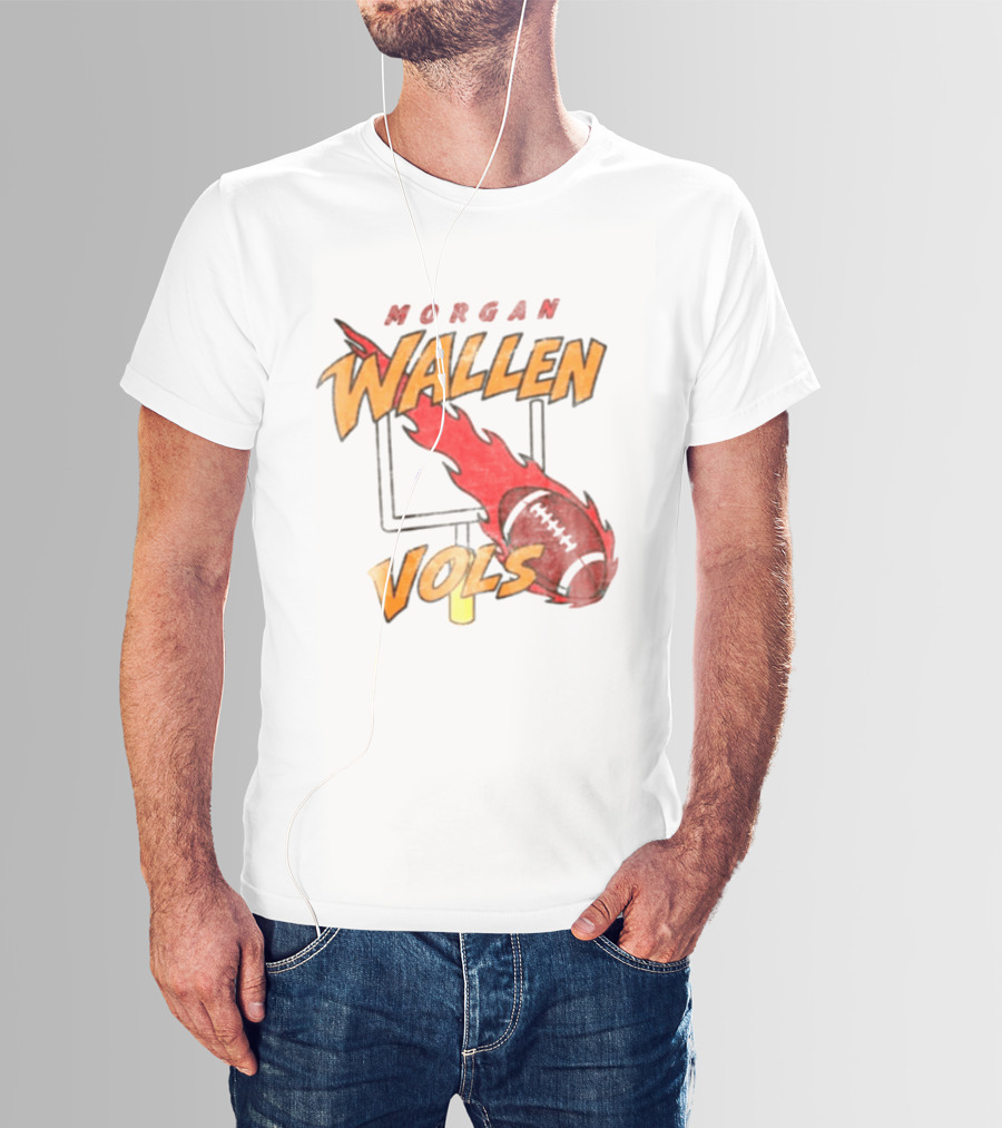 Morgan Wallen Vols Football Flame T-Shirt