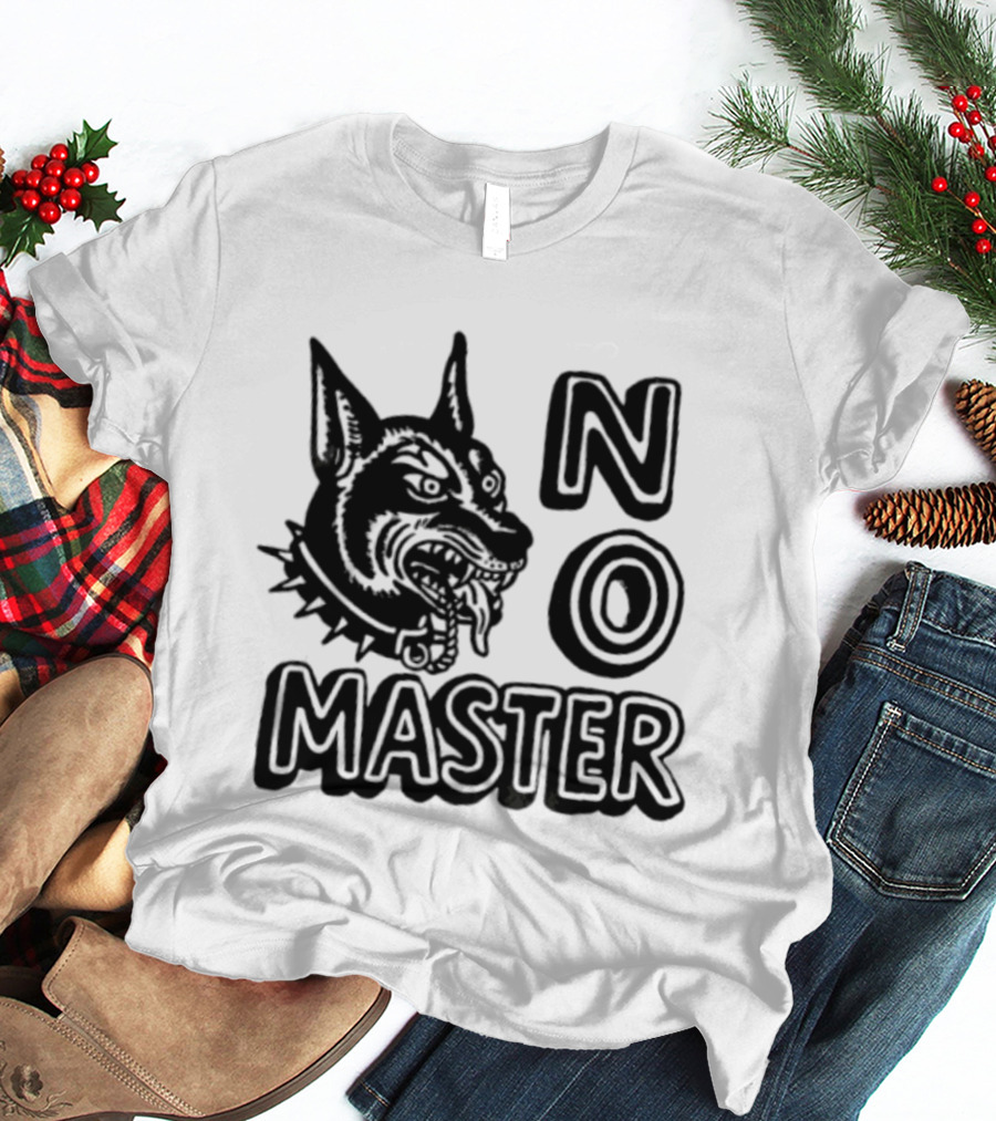 No Master Doberman Anarchist Dog Punk T-Shirt