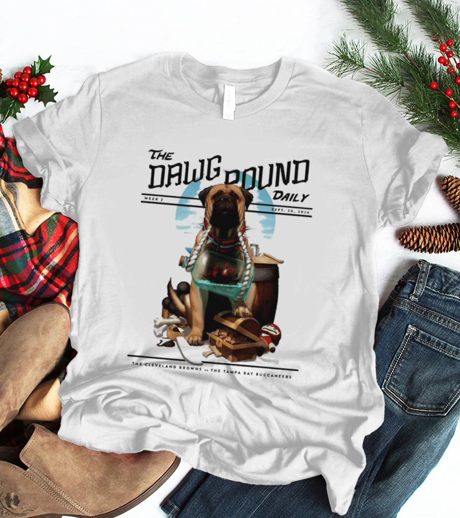 The Dawg Pound Daily Cleveland Browns Vs Tampa Bay Buccaneers Sept 2023 T-Shirt