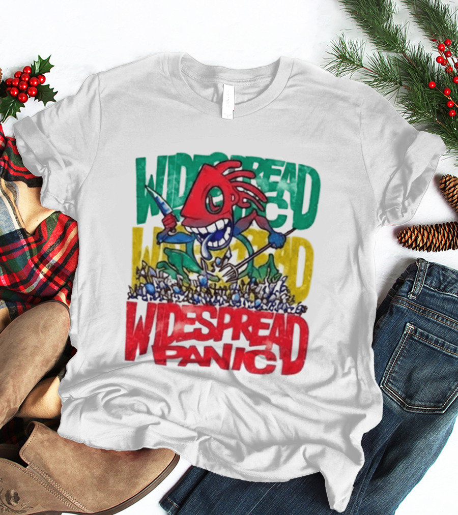 Widespread Panic Wilmington NC Kaiju Note Eater T-Shirt
