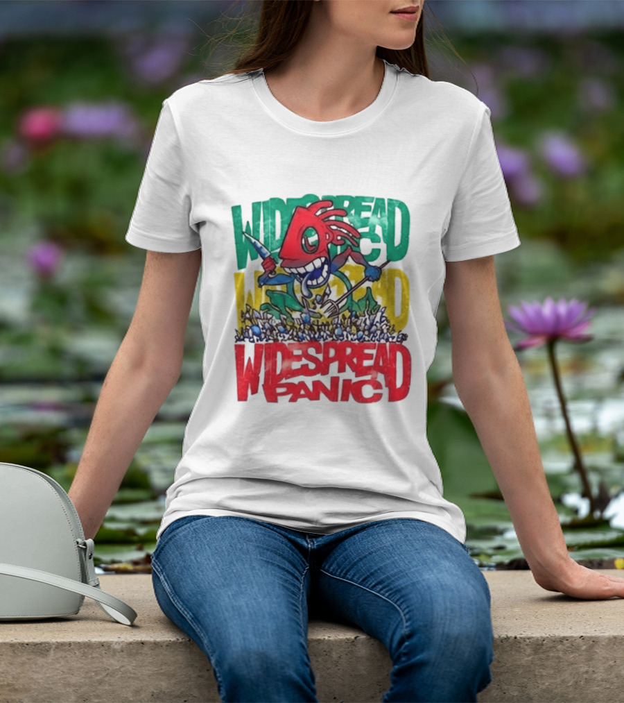 Widespread Panic Wilmington NC Kaiju Note Eater T-Shirt