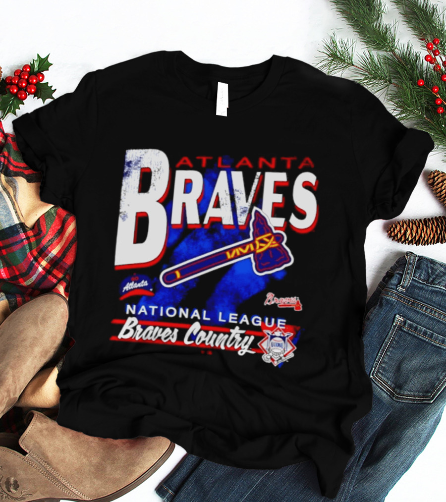 Atlanta Braves National League Braves Country Vintage Tomahawk Iconic Team Spirit T-Shirt