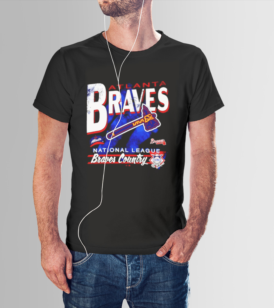 Atlanta Braves National League Braves Country Vintage Tomahawk Iconic Team Spirit T-Shirt