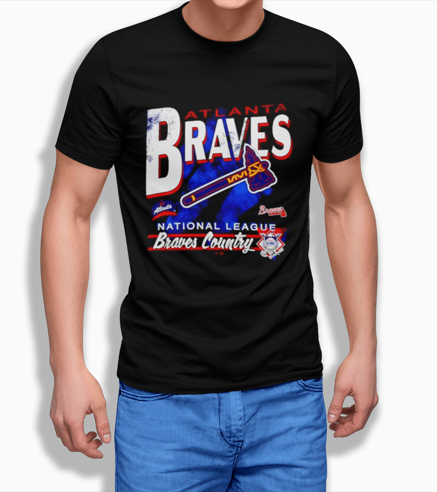 Atlanta Braves National League Braves Country Vintage Tomahawk Iconic Team Spirit T-Shirt