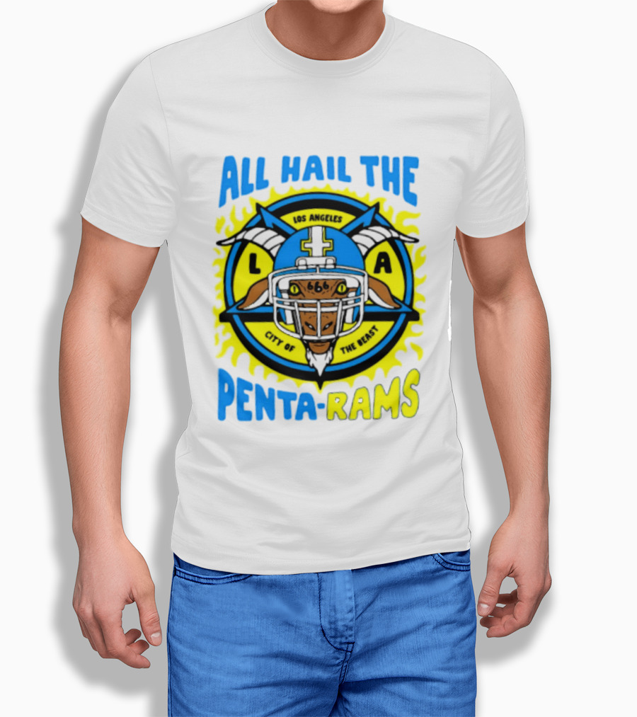 Los Angeles All Hail The Penta Rams City Of The Beast T-Shirt