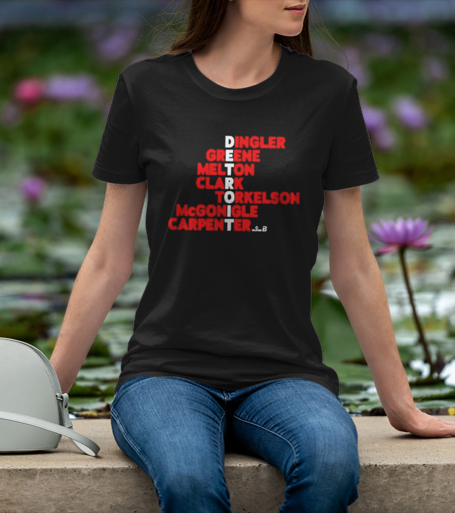Detroit Torkelson Greene Carpenter Clark Baseball Roster Names T-Shirt