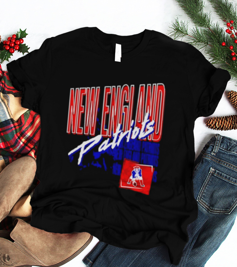 New England Patriots Red White Team Sports T-Shirt