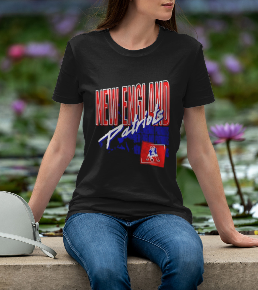 New England Patriots Red White Team Sports T-Shirt