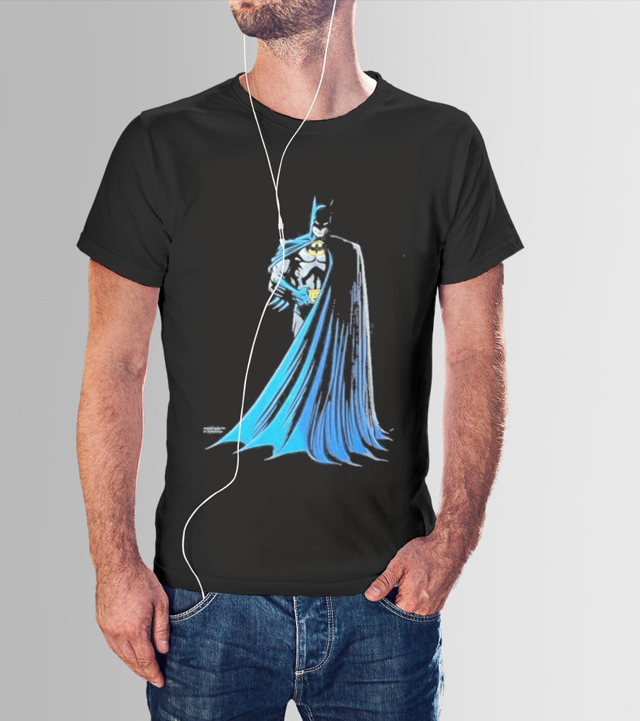 IShowSpeed 1989 Batman DC Comics Blue And Grey Cape T-Shirt