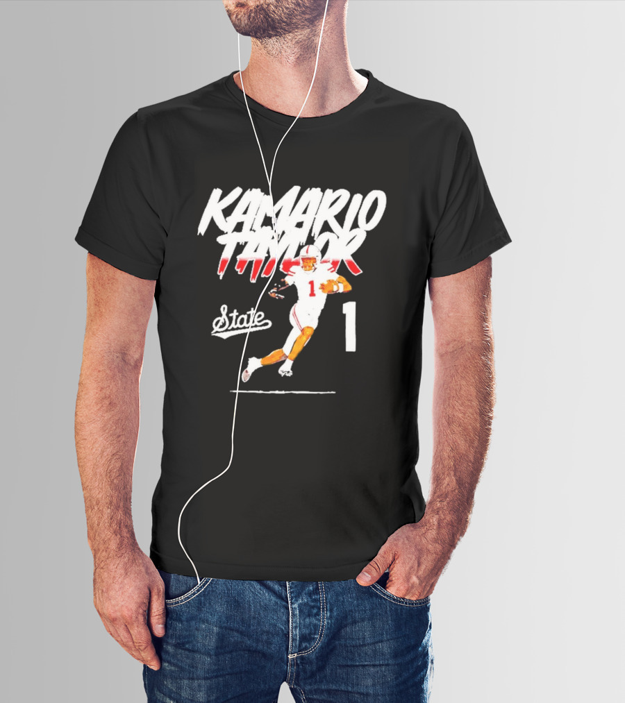 Kamario Taylor State 1 Football Player Bootleg T-Shirt