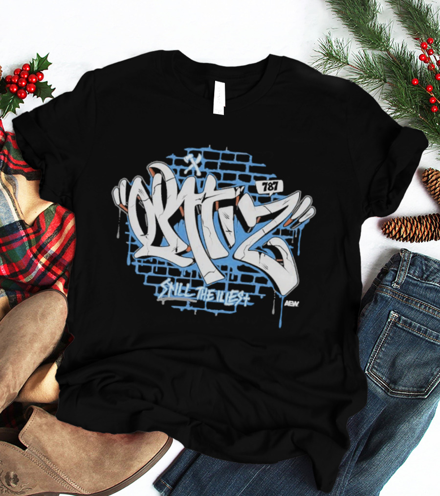 Ortiz Still The Illest Graffiti Style 787 Wall T-Shirt