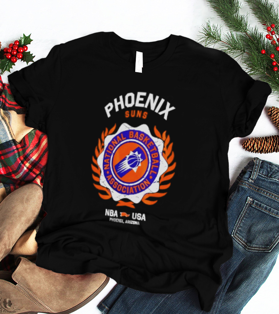 Phoenix Suns NBA National Basketball Association USA Laurel Crest 2026 T-Shirt