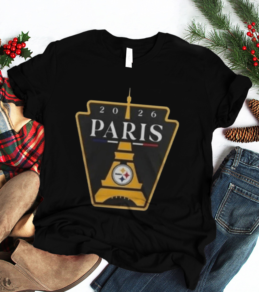Pittsburgh Steelers 2026 Paris Eiffel Tower Event T-Shirt