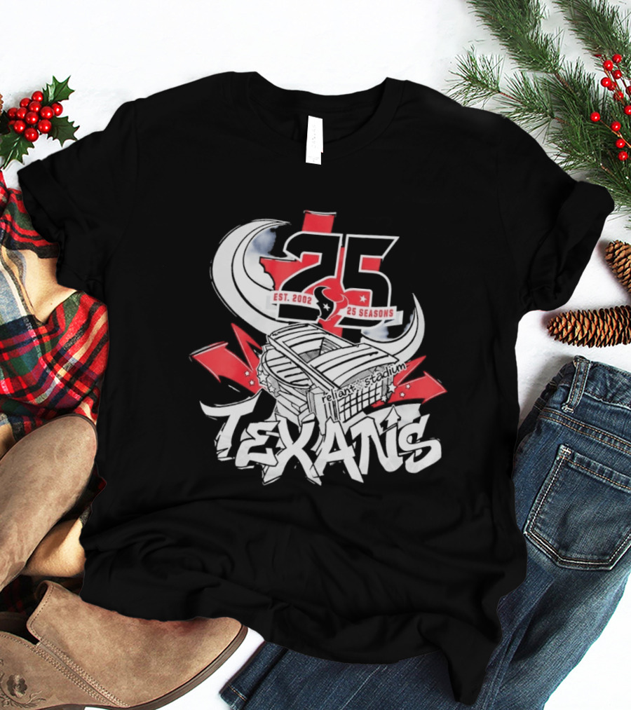 Texans 25 Seasons 2026 Est. 2002 Celebration T-Shirt