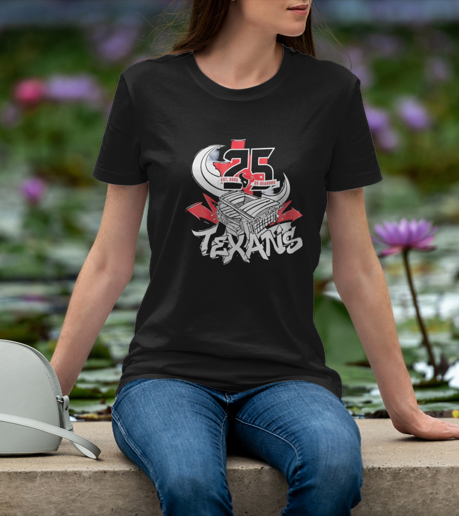 Texans 25 Seasons 2026 Est. 2002 Celebration T-Shirt