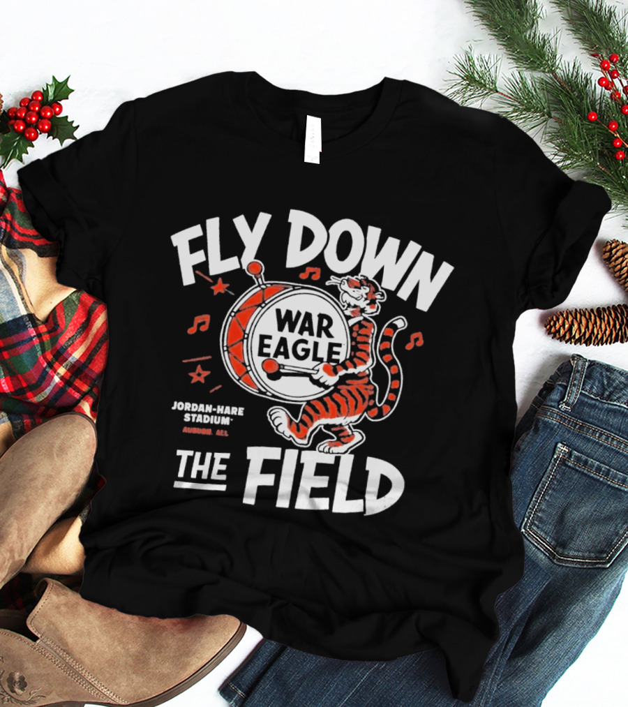 Auburn Tigers War Eagle Fly Down The Field T-Shirt