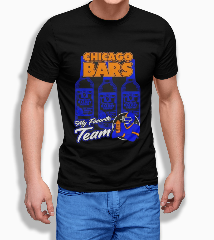 Chicago Bars Malört My Favorite Team Sports Fan T-Shirt