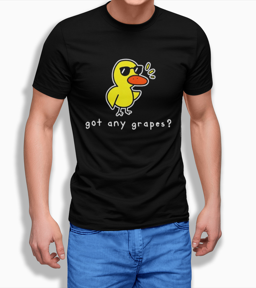 Got Any Grapes Duck Meme Sunglasses Quacking Drawing T-Shirt