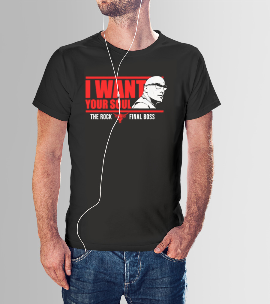 I Want Your Soul The Rock Final Boss Brahma Bull T-Shirt