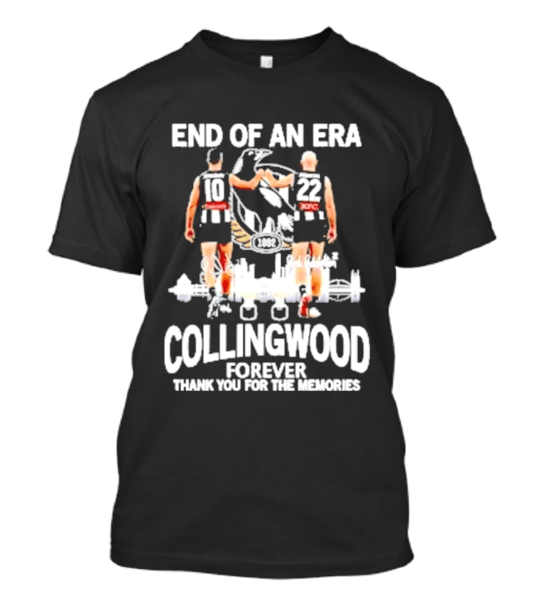 End Of An Era Collingwood Forever Thank You For The Memories T-Shirt