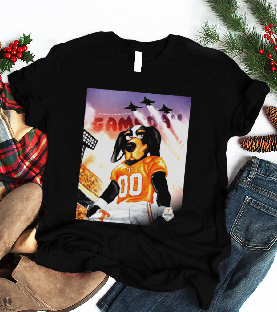 Tennessee Volunteers Smokey 00 Game Day Jets Flyover Stadium Lights T-Shirt