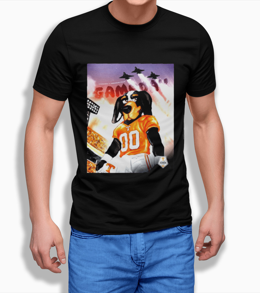 Tennessee Volunteers Smokey 00 Game Day Jets Flyover Stadium Lights T-Shirt