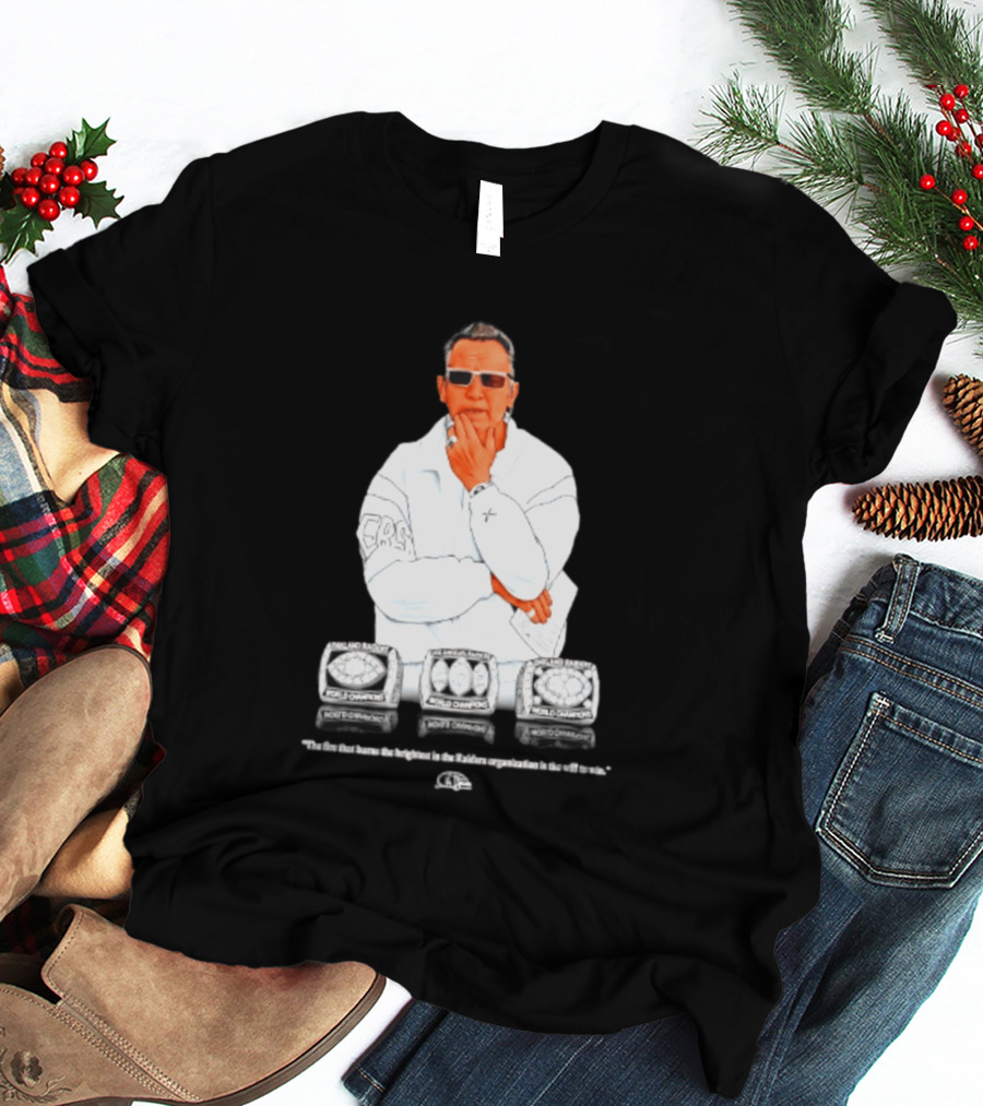 Maxx Crosby Las Vegas Raiders Al Davis World Champion Rings T-Shirt