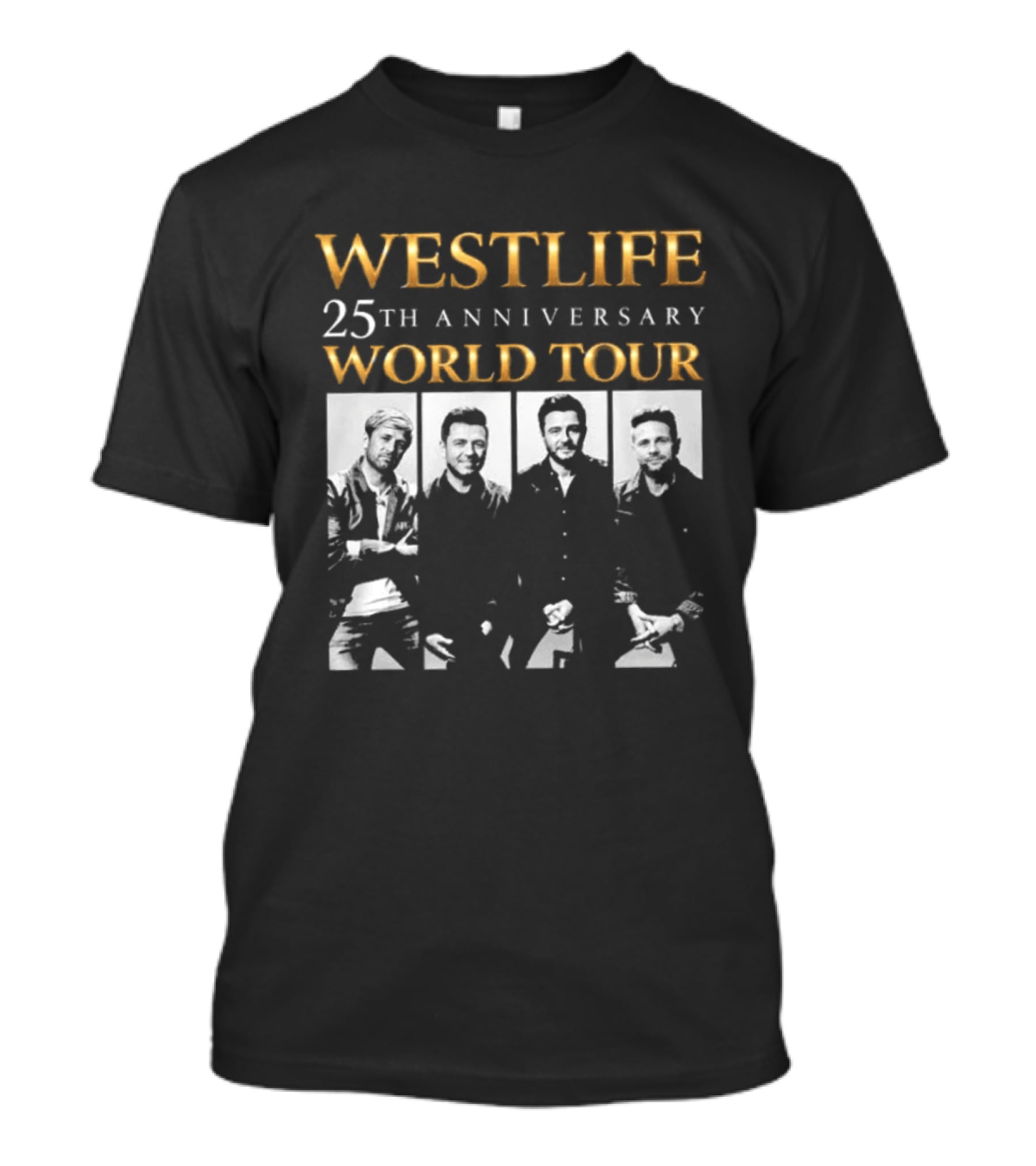Westlife 25th Anniversary World Tour 2026 Schedule T-Shirt
