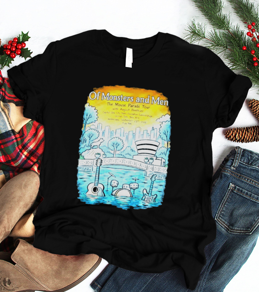 Of Monsters And Men The Mouse Parade Tour September 23 2026 Central Park New York T-Shirt