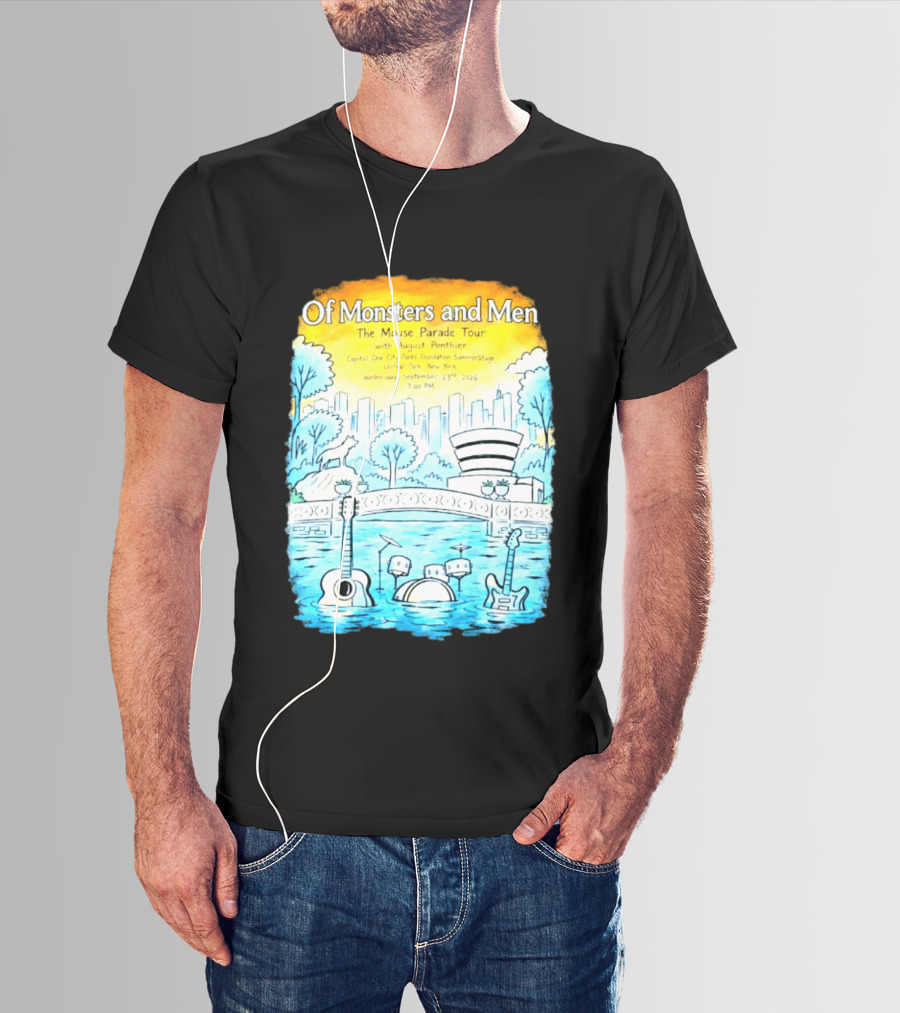 Of Monsters And Men The Mouse Parade Tour September 23 2026 Central Park New York T-Shirt