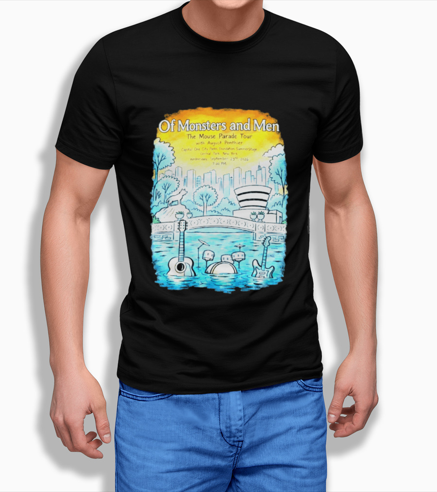Of Monsters And Men The Mouse Parade Tour September 23 2026 Central Park New York T-Shirt