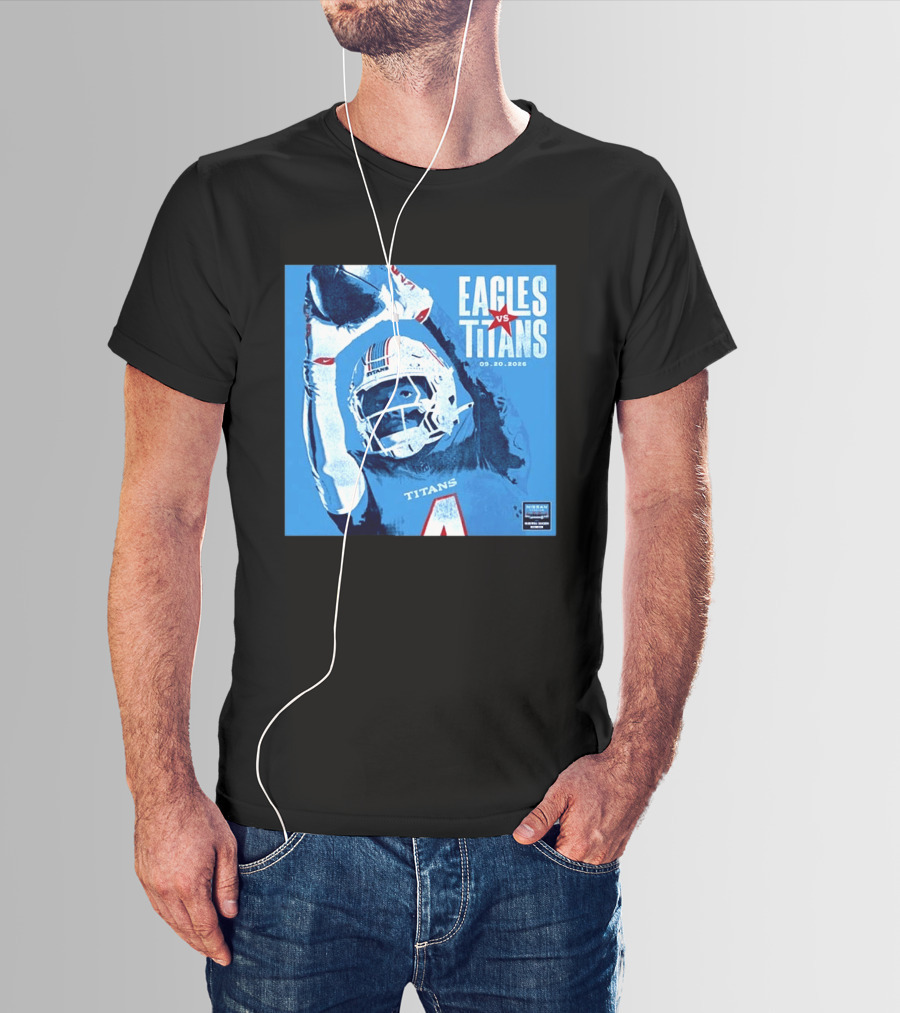 Eagles Vs Titans September 20 2026 Nissan Stadium Nashville TN T-Shirt