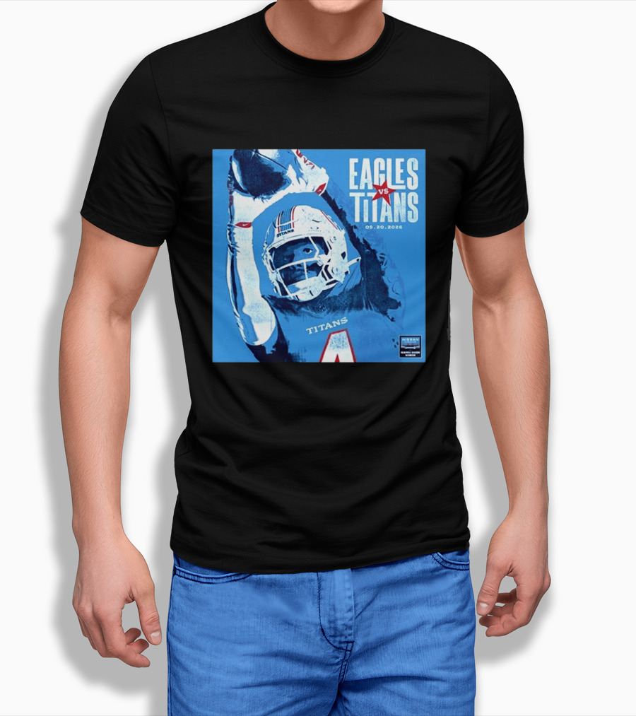 Eagles Vs Titans September 20 2026 Nissan Stadium Nashville TN T-Shirt