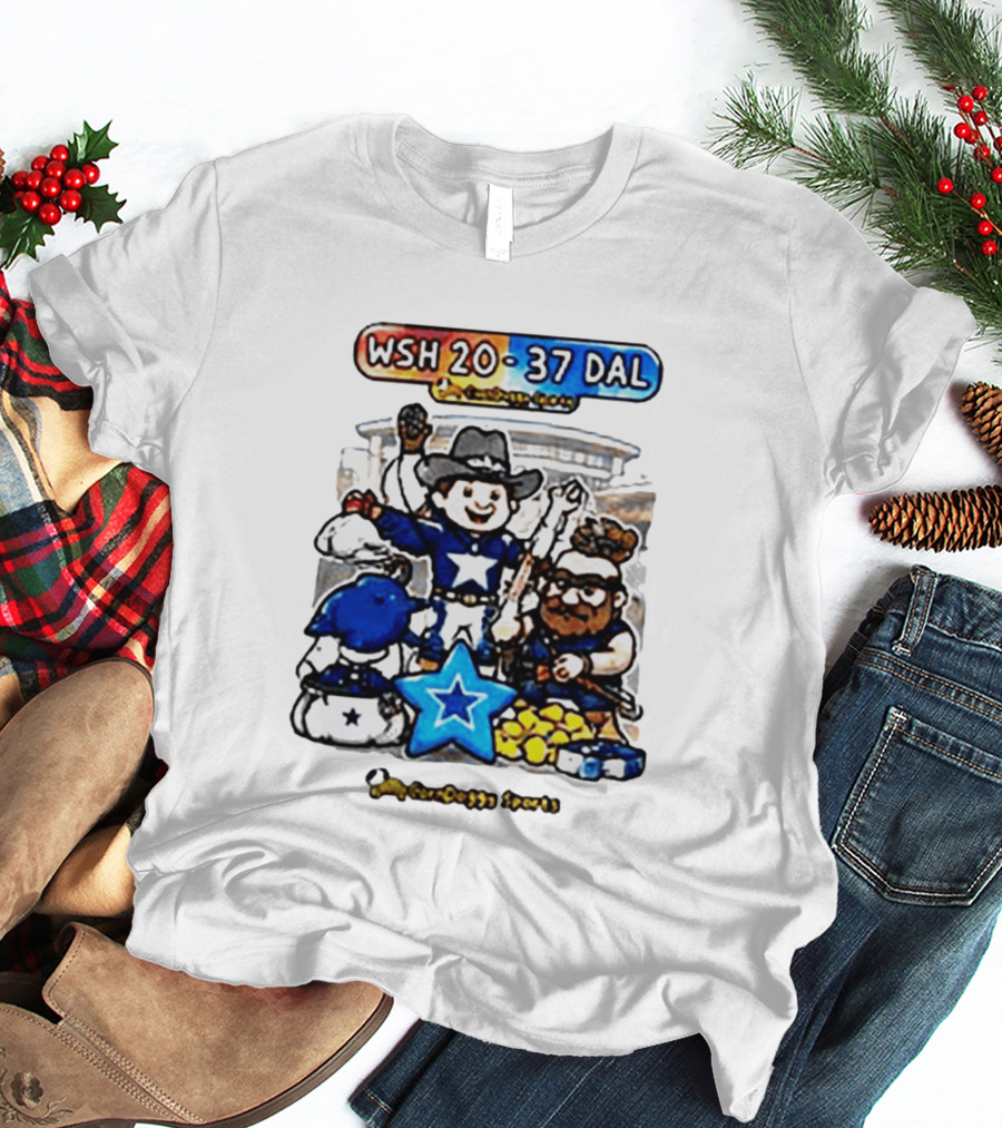 WSH 20 37 DAL Victory Celebration Cowboys Stadium T-Shirt