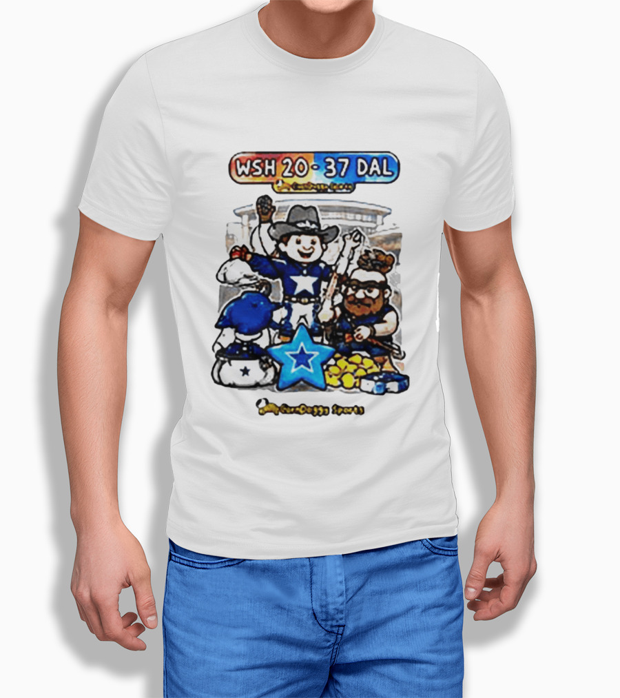 WSH 20 37 DAL Victory Celebration Cowboys Stadium T-Shirt