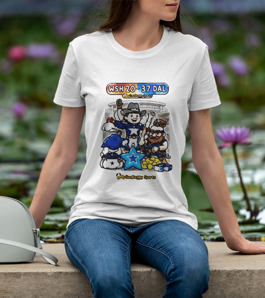 WSH 20 37 DAL Victory Celebration Cowboys Stadium T-Shirt