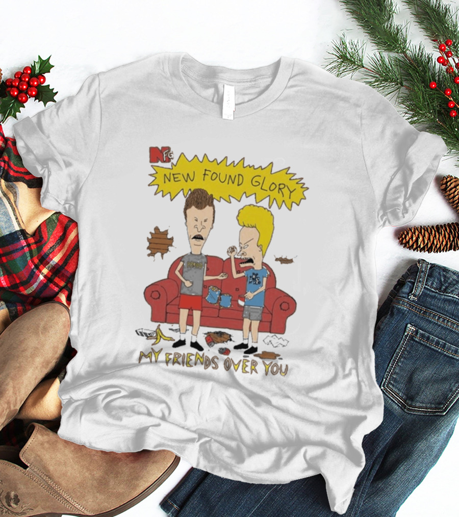 New Found Glory My Friends Over You Cartoon Characters Couch Scene T-Shirt