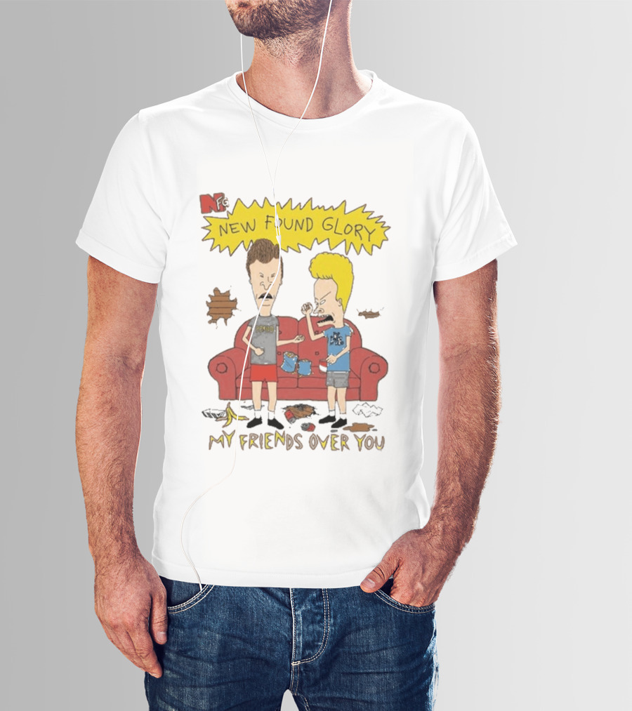 New Found Glory My Friends Over You Cartoon Characters Couch Scene T-Shirt